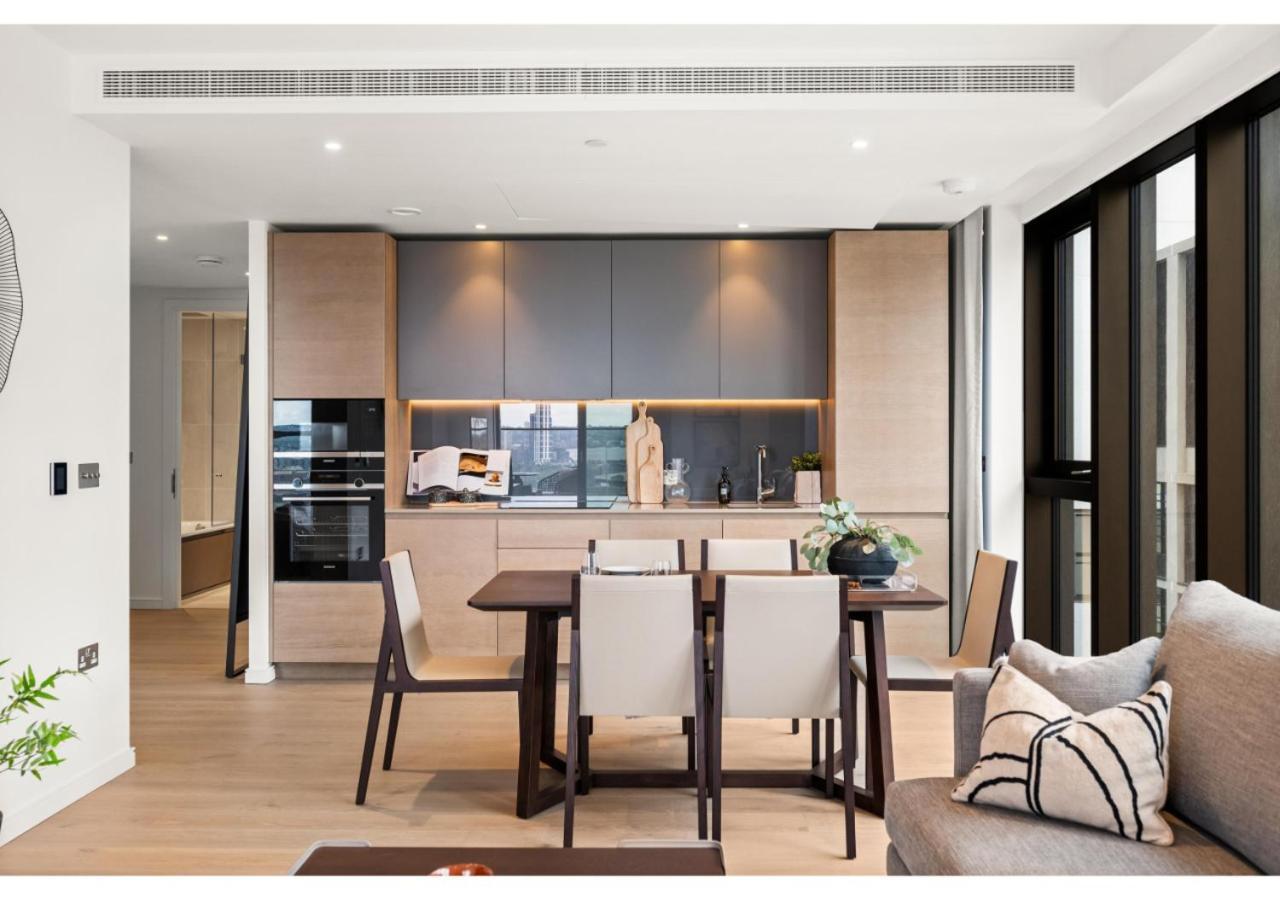 Elegant And Modern Apartments In Canary Wharf Right Next To Thames Londres Exterior foto