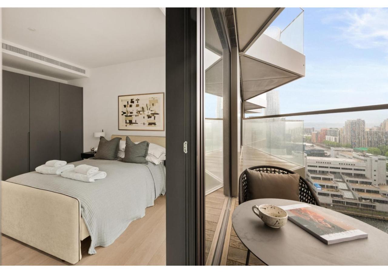Elegant And Modern Apartments In Canary Wharf Right Next To Thames Londres Exterior foto