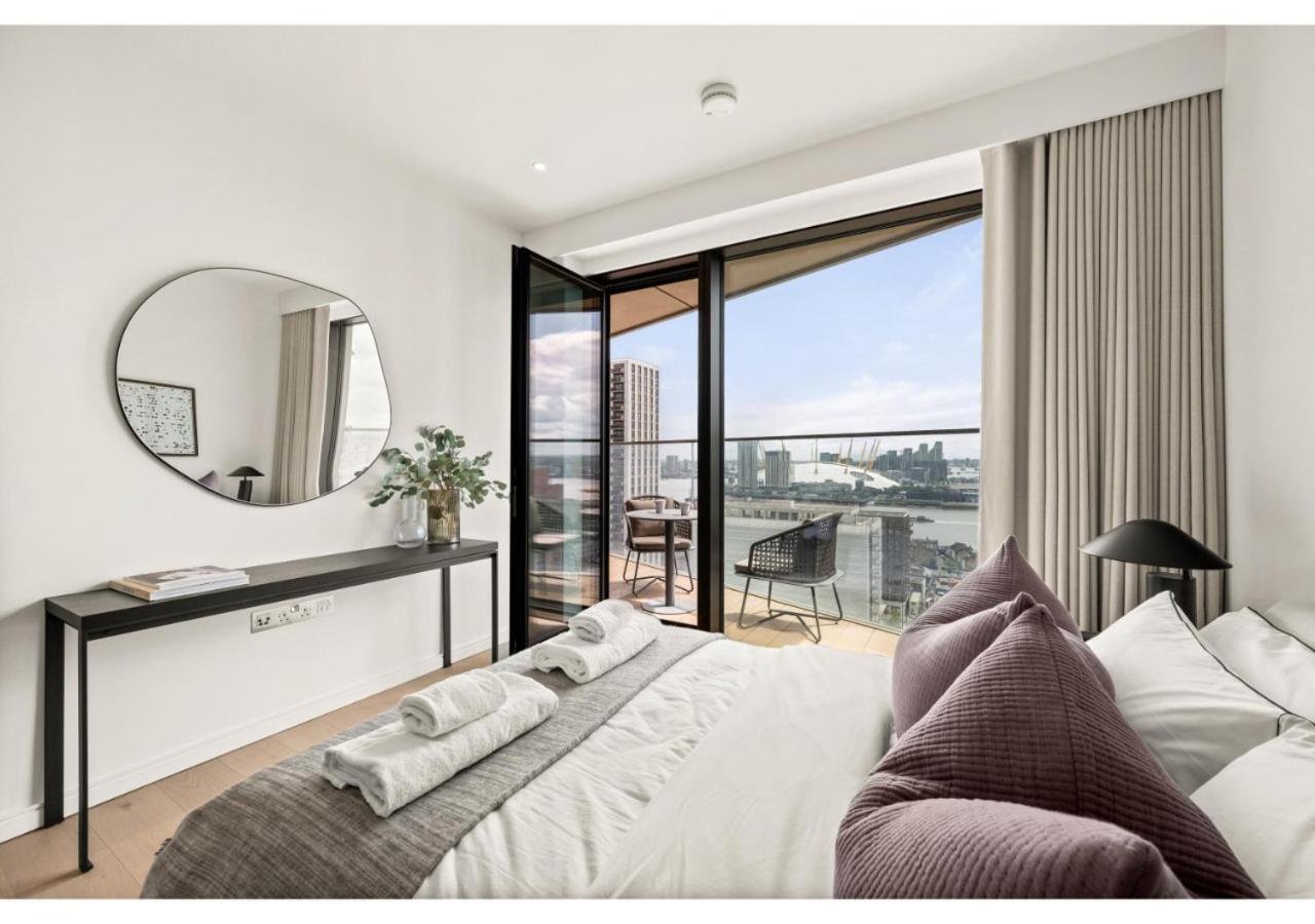 Elegant And Modern Apartments In Canary Wharf Right Next To Thames Londres Exterior foto