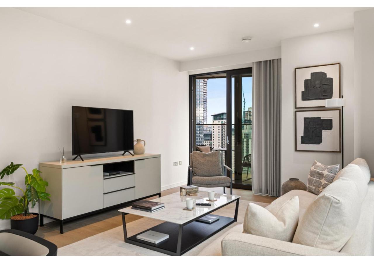 Elegant And Modern Apartments In Canary Wharf Right Next To Thames Londres Exterior foto