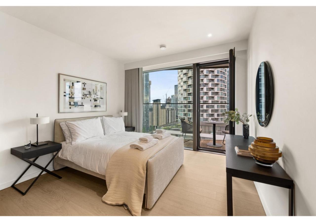 Elegant And Modern Apartments In Canary Wharf Right Next To Thames Londres Exterior foto