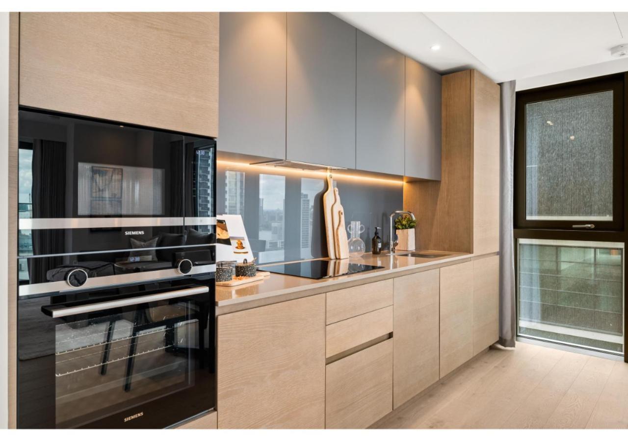 Elegant And Modern Apartments In Canary Wharf Right Next To Thames Londres Exterior foto