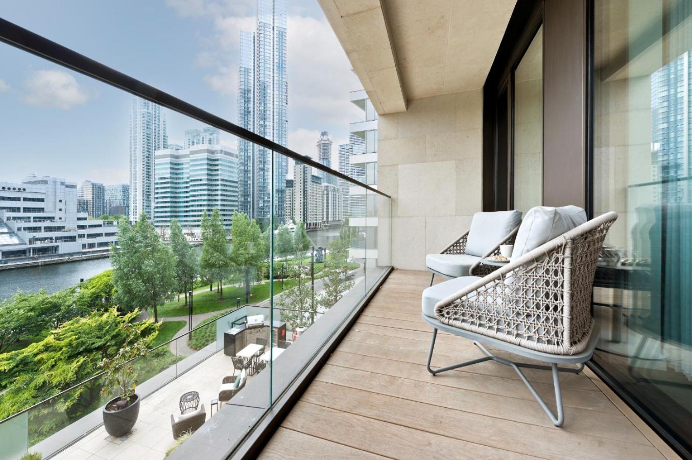 Elegant And Modern Apartments In Canary Wharf Right Next To Thames Londres Exterior foto