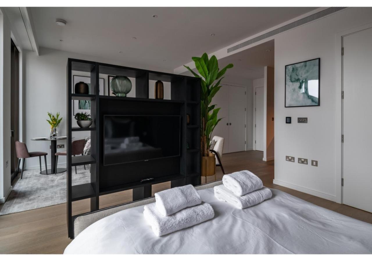 Elegant And Modern Apartments In Canary Wharf Right Next To Thames Londres Exterior foto