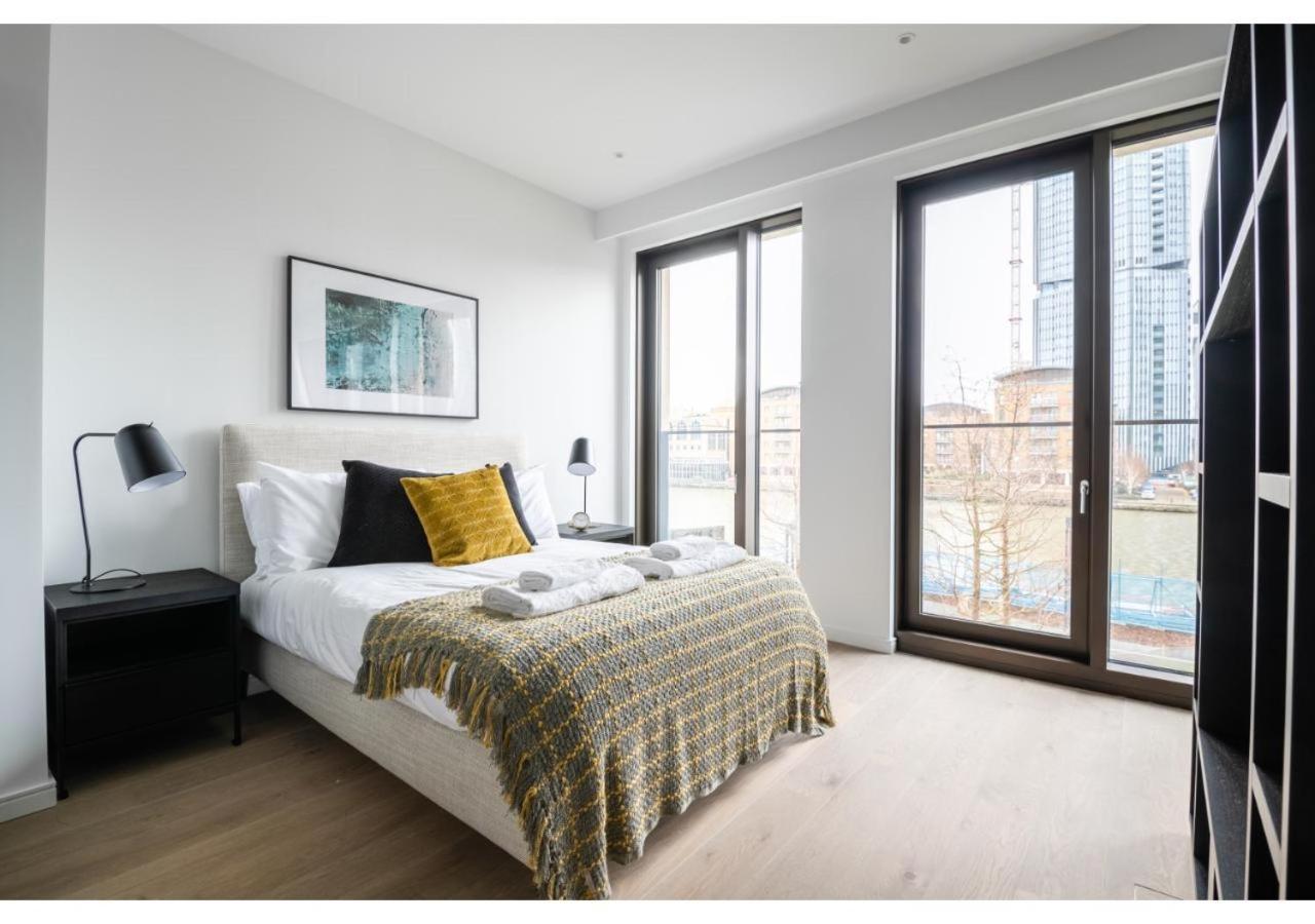 Elegant And Modern Apartments In Canary Wharf Right Next To Thames Londres Exterior foto
