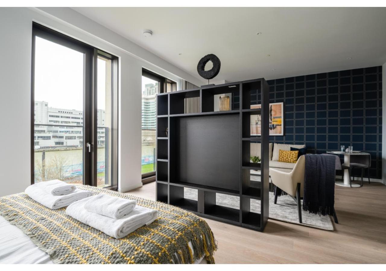 Elegant And Modern Apartments In Canary Wharf Right Next To Thames Londres Exterior foto